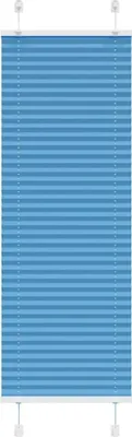 Image de vidaXL Plissé bleu 40x150 cm Largeur du tissu 39,4 cm Polyester