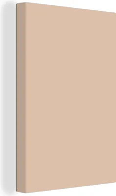 Produktbild von MuchoWow® - Leinwandbilder - Beige - Farben - Unifarben, Wandbild, Wanddeko Bilder Wohnzimmer, 80x120 cm