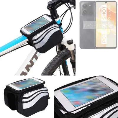 Produktbild von K-S-Trade Rahmentasche Fahrrad-Halterung kompatibel mit Vivo X80 Lite Rahmenhalterung Fahrrad Handyhalterung Fahrradtasche Handy Smartphone Halterung