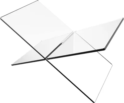 Produktbild von Acryl Buchhalter, X-förmiger Buchstütze, Transparent, 1 Stück, Für Bücher und Zeitschriften