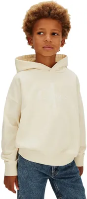 Produktbild von Calvin Klein Jungen Hoodie Mono Logo mit Kapuze, Gelb (Vanilla Ice 11-0104 TCX),