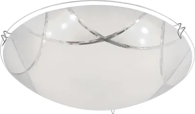 Produktbild von LED Deckenleuchte, Glas, Opal gemustert, D 25 cm