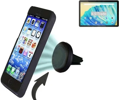 Produktbild von K-S-Trade Kompatibel mit Blackview Tab 10 Auto Handy Halterung KFZ Halter Lüftungsgitterhalterung Air Vent mount Smartphone Halter