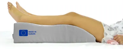 Productafbeelding van Beenkussen - Zacht schuim - Afneembare wasbare hoes - Grijs - 59 x 40 x 15/5 cm - Voor op de bank of in bed