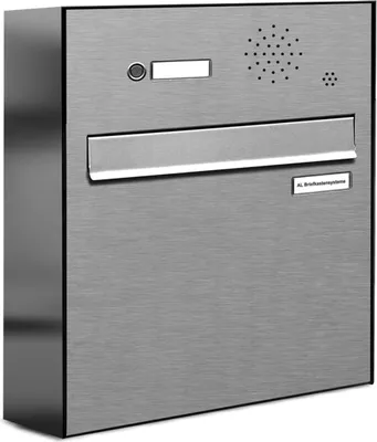 Produktbild von 1er V2A Edelstahl Briefkastenanlage für Tür- Zaundurchwurf Klingel