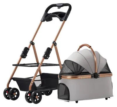 Zdjęcie produktu dla Wózek Dla Psa Kota Szary 106X65X50Cm