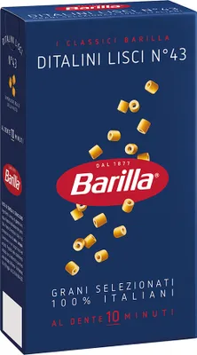 Produktbild von 16x Pasta Barilla - Ditalini Lisci N.43 - 500g - Italienische Nudeln