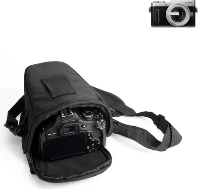Produktbild von K-S-Trade Kameratasche Fototasche Schultertasche Umhängetasche kompatibel mit Panasonic Lumix DC-GX880 Colt  für Systemkameras Schutzhülle bag