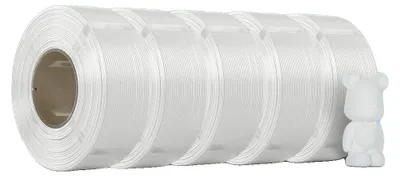 Produktbild von 3D-Drucker-Filament, PLA-Material, 1,75 mm Durchmesser, 5Roll Weiß