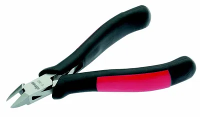 Produktbild von Cimco 10 0802, Diagonale Zange, Schockresistent, PolyurethanKunststoff, Stahl, Kunststoff, Schwarz, Rot, 120 mm
