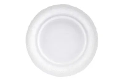 Zdjęcie produktu dla Płytki talerz, czeska porcelana, 25 cm, Sonata, biała koronka, Leander