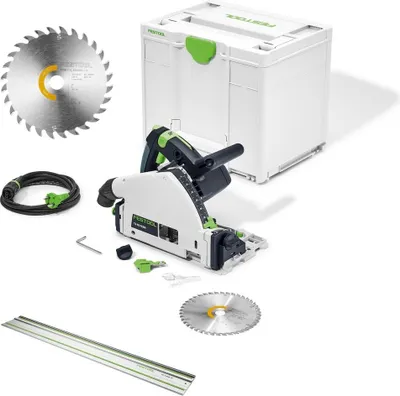 Produktbild von Festool Tauchsäge TS 55 FEBQ-Plus + FS1400 + Sägeblatt 160x1,8x20 W28 Wood