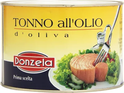 Produktbild von Donzela Tonno olio oliva prima scelta Thunfisch in Olivenöl 1730 gr aus Italien
