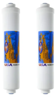 2 Wasserfilter K2533, 2" x 10", GAC-Inline, 1/4" Quick-Connect