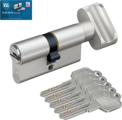 Obrázek produktu pro BASI – profilový cylindrický zámek – V55 35/30 mm – různé zámky  – VB5030-0500