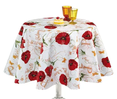 Produktbild von Wachstuch Mohnblume Sommer Blumen abwischbar Wachstuchtischdecke 140 x 360 - 29042 - Mohnblume