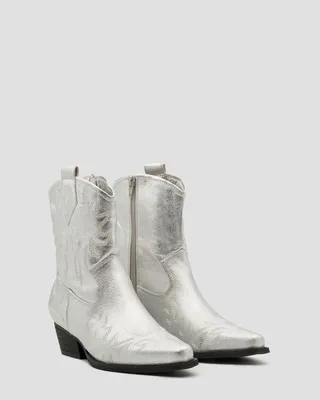 Produktbild von Cowboylaarzen Zilver Kort Stiksels