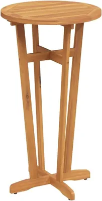 Produktbild von Garten-Bartisch aus massivem Akazienholz, Ø60x105 cm, 8.6kg