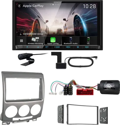 Produktbild von Kenwood DMX8021DABS Android Auto CarPlay Bluetooth Einbauset für Mazda 5 CR