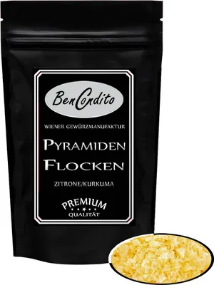 Produktbild von Pyramidenflocken mit Zitrone und Kurkuma 1KG