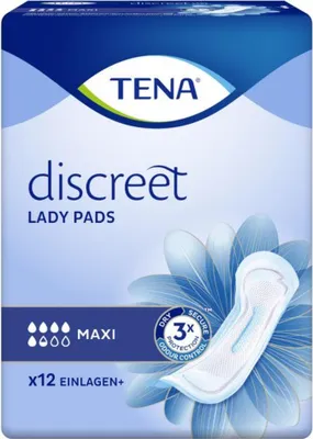 Produktbild von TENA Lady Discreet - 144 Slipeinlagen - bei Blasenschwäche - maxi