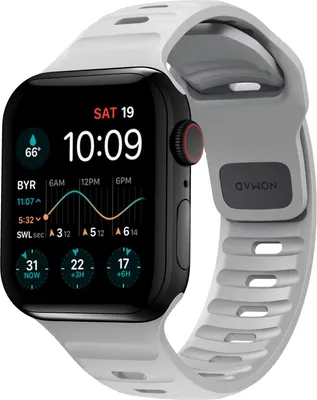 Productafbeelding van Nomad Sport band FKM voor de Apple Watch | 38/40/41/42 mm - Lunar Gray