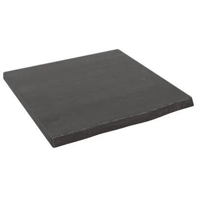Produktbild von Wandregal Dunkelbraun 40x40x2 cm Massivholz Eiche Behandelt