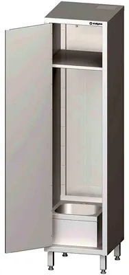 Produktbild von Hochschrank m. Spülbecken für Reinigungsutensilien, 500x500x2000mm (BxTxH)