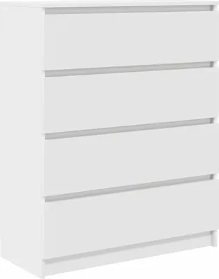 Image de Buffet blanc 80x35x99 cm bois d’ingénierie