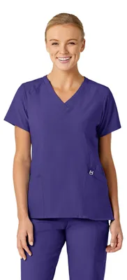 Image de WonderWink, blouse de bloc chirurgical pour femmes, modèle W123, avec décolleté en V