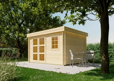 Produktbild von Gartenhaus Woodbury I 3,40x2,50 m - inklusive langlebigem EPDM-Dach