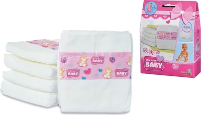 Zdjęcie produktu dla Simba Toys 105560019 New Born Baby 5 Windeln