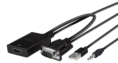 Produktbild von VIVanco™Kompakter 0,1 M HDMI-VGA-Adapter