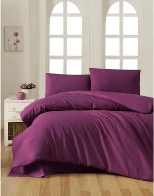 Produktbild von L'Essentiel Linge de Maison, Purple, Ranforce King-Size-Bettbezug-Set (FR), 100 % BAUMWOLLE RANFORCE, Lila, 240 x 220 cm