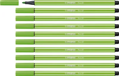 Produktbild von Premium-Filzstift - STABILO Pen 68 - 10er Pack -hellgrün