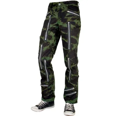 Produktbild von Nix Gut -  Bleach - Hose Olive im Straight-Fit-Style