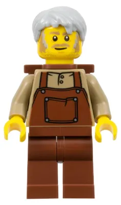 Image de LEGO Minifigurine : Fermier dans un château en forêt (bdp015) – neuf