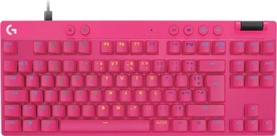Image de Logitech PRO X TKL RAPID Keyboard Magenta FR - clavier - AZERTY