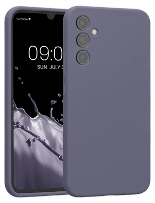 Produktbild von kwmobile Hülle kompatibel mit Samsung Galaxy A34 5G - Hülle Silikon gummiert - Handyhülle - Handy Case in Lavendelgrau matt