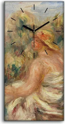 Produktbild von Küche Wohnzimmer Wand Leinwand Uhr 30x60 Malerei Abstrakte Frauen Kunst - schwarze Hände