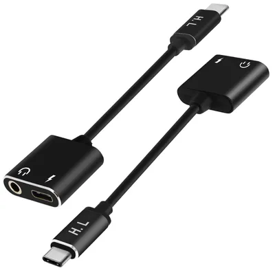 Immagine prodotto di Adattatore audio e di ricarica USB-C + jack da 3,5 mm, audio e ricarica - nero