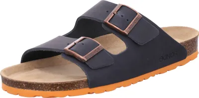 Produktbild von Rohde Herren Pantolette Leder Clog Schnalle Grado 5927, Größe:41 EU, Farbe:Blau