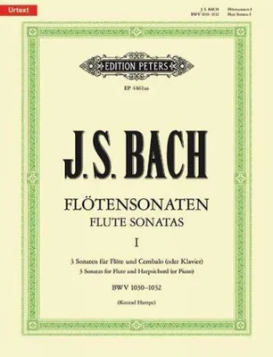 Produktbild von Sonaten für Flöte und Cembalo (Klavier) BWV 1030 - 1032 / URTEXT