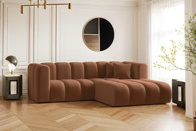 Produktbild von Kaiser Möbel Ecksofa, L-from, Sofa Grand modular stoff Salvador Braun Rechts