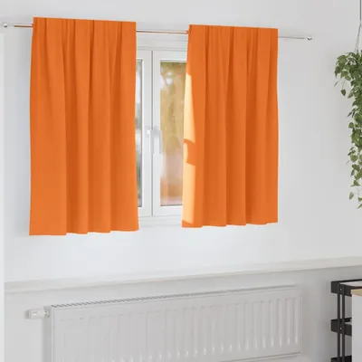 Produktbild von Verdunkelungs-Vorhänge mit Ringen 2 pcs Helles Orange