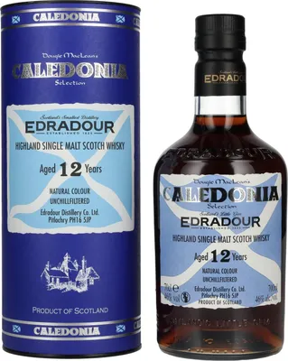 Image de Edradour CALEDONIA 12 Years Old Highland Single Malt 46% Vol. 0,7l en boîte cadeau