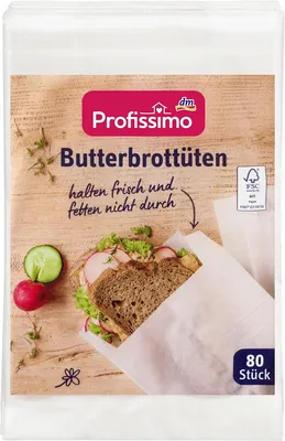 Brot- und Butterbeutel, 80 Stück, kompatibel