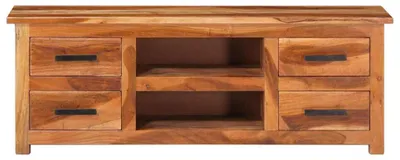 Image de vidaXL Armoire TV 110x30x40 cm bois massif