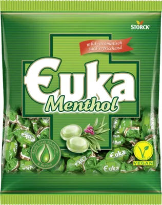 Produktbild von Storck Euka Menthol einzeln verpackte Eukalyptus Menthol Bonbons 425g