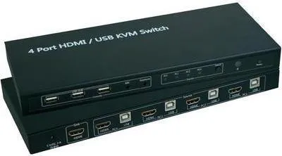 Obrázok produktu pre SpeaKa Professional SP-4000672 Tastatur/Video/Maus (KVM)-Switch Schwarz (SP-4000672)